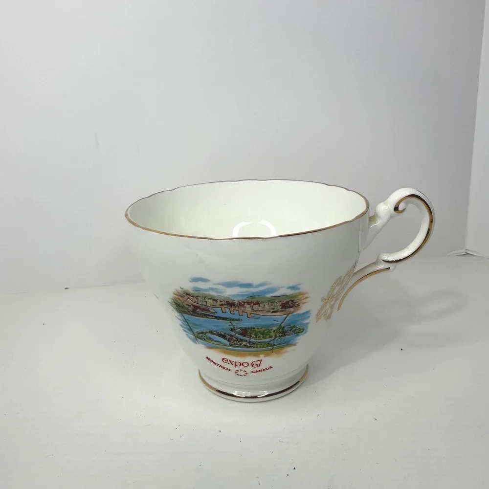 Royal Darwood Expo 67 Montreal Canada Souvenir Teacup Bone China England